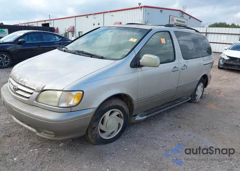 2001 Toyota Sienna Xle z USA, uszkodzony, nr VIN 4T3ZF13C81U390439